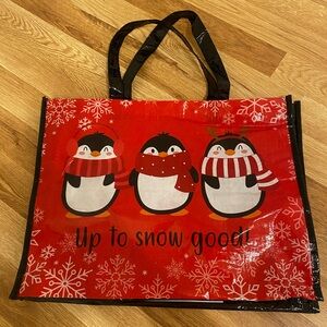 Christmas red penguin tote bag OPEN TO OFFERS